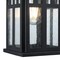 Westinghouse Fixture Wall Outdoor 60W Burnham, Textured Black Clear Seeded Glass 6120800 - alternate 7
